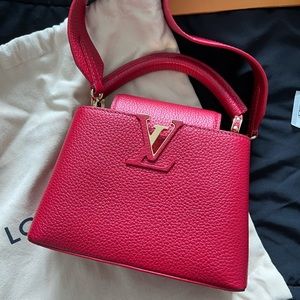 Louis Vuitton Capucines Mini in Scarlet